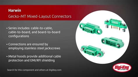 Harwin gecko connectors.  World-class quality manufacturer.  Improving on the...