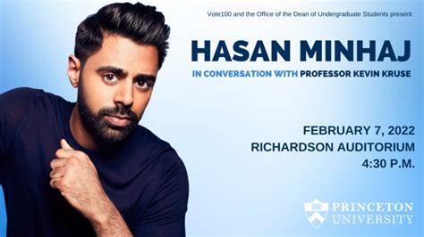 Hasan Minhaj in Conversation with Professor Kevin …