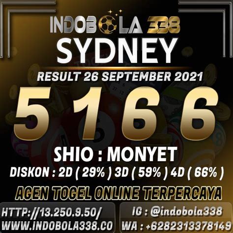 Hasil undian sidney hari ini. Togel sydney dan hongkong.