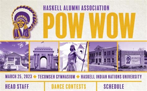 Haskell pow wow 2023. Haskell Welcome back powwow 2016 Headman Chickie Special. And don't miss this two man chicken battle! Haskell welcome back powwow 2016 Chicken battle. If you'd like to see some more of O.B.'s chicken dance in person, it looks like he'll be hitting up the Sioux Empire Wacipi which will be held Feb. 26-28, 2016 in Sioux Falls, South Dakota. 