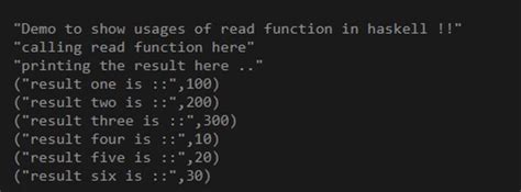 Haskell read How read Function Works in Haskell Examples