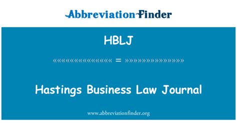 Hastings Business Law Journal