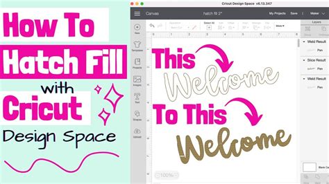 Hatch fill patterns for cricut.  How to get a solid look when engraving, f...