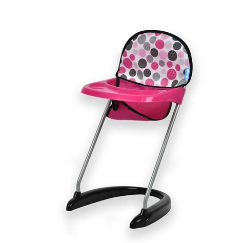 Hauck Doll High Chair - Pink Dot Mr Toys Toyworld