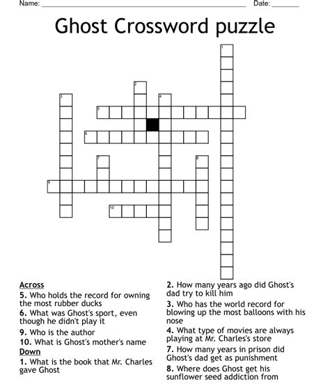 The Crossword Solver found 30 answers to "Haunted house inhabitants", 11 letters crossword clue. The Crossword Solver finds answers to classic crosswords and cryptic crossword puzzles. Enter the length or pattern for better results. Click the answer to find similar crossword clues . Enter a Crossword Clue. A clue is required..