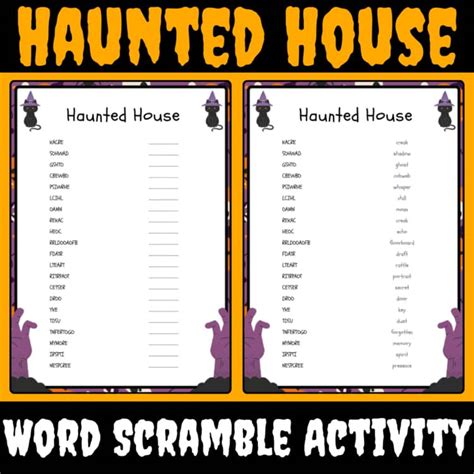 Haunted house adjectives.  Search for spooky for related resources.  Fi...