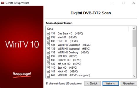 Hauppauge DE Support WinTV v10 Anwendung und …