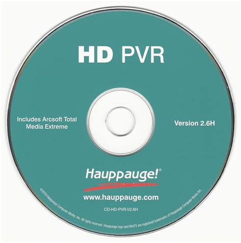 Hauppauge HD PVR 1212 Driver and Software (WIN