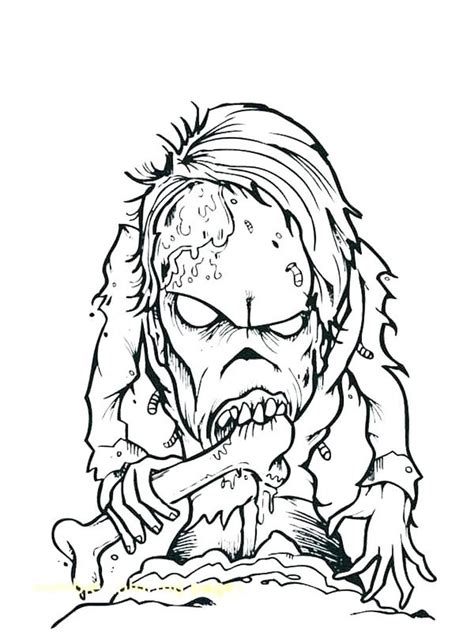 Have A Fun With Zombie Coloring Pages PDF