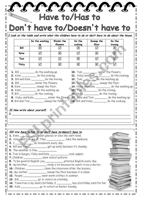 Have Has Dont Have Doesnt Have Worksheet Printable Computer Tools