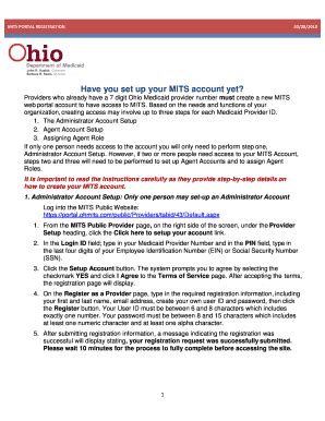 Have you set up your MITS account yet? - Ohio