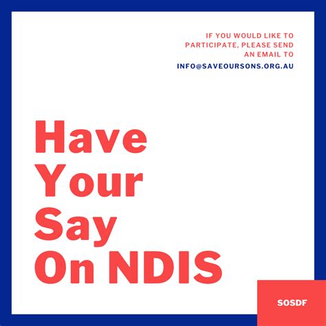 Have your say NDIS