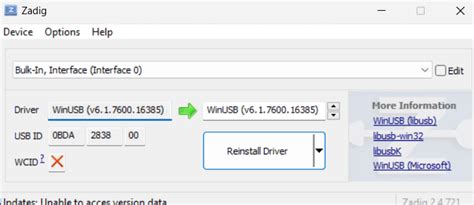 Having trouble installing a RTL-SDR Generic Device