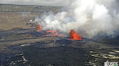 Hawaii's Kilauea volcano erupts after nearly two months of quiet