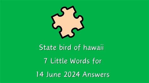 Hawaii’s only native goose Crossword Clue