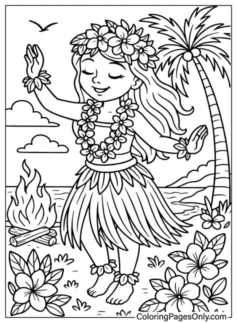 Hawaii Coloring Book