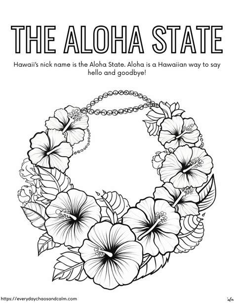 Hawaii Coloring Pages For Kids Coloring Pages
