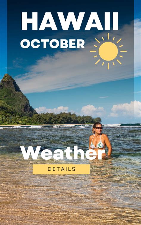Hawaii weather october. Weeks with ideal weather are listed above. If you’re looking for the very warmest time to visit Hawaii, the hottest months are August, September, and then July. See average monthly temperatures below. The warmest time of year is generally mid to late August where highs are regularly around 82.8°F (28.2°C) with temperatures rarely dropping ... 