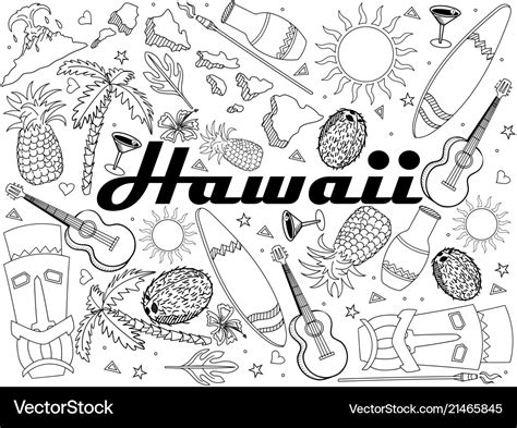 Download Hawaii Coloring Book A Unique Collection Of Coloring Pages By Bold Illustrations