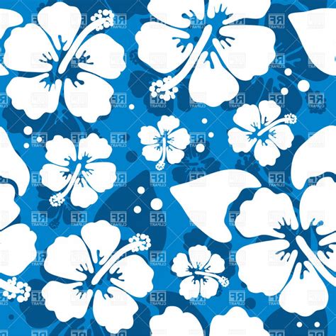 Hawaiian Flower Pattern Vector at Collection of