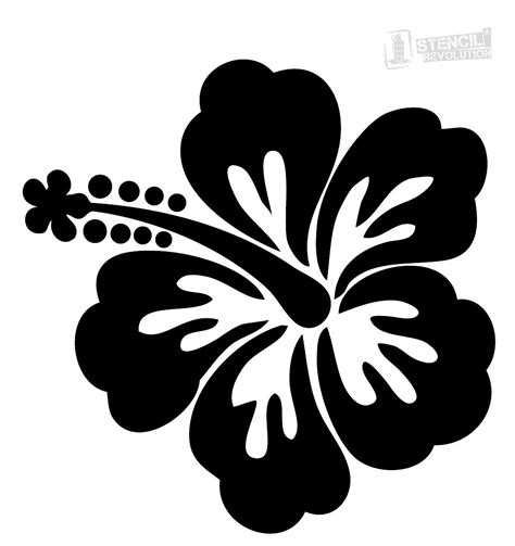 Hawaiian Flower Stencil Pictures, Images and Stock Photos