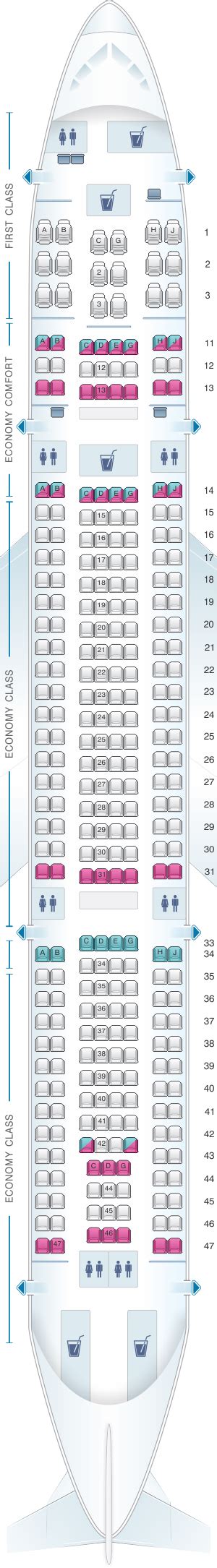 Hawaiian airlines airbus a330 seat map. Personal In-Seat Entertainment System. The ability to play, pause and select what you want, when you want. Guests on North American flights are invited to bring their own headset or earphones to enjoy the in-seat entertainment system. Earbuds are also available for purchase on-board for $4.00 and may be kept for use on future flights. 