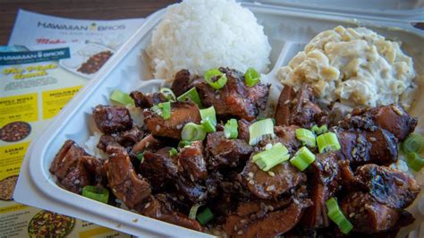 Whether you’re planning an office party, wedding or family reunion, add some sweet island vibes by catering with our delicious Hawaiian comfort food. At Hawaiian Bros, we’re proud to offer a variety of catering options to fit your needs. Drop by to pick up your order or we’ll deliver to you. Let us know what you want and we will make it .... 