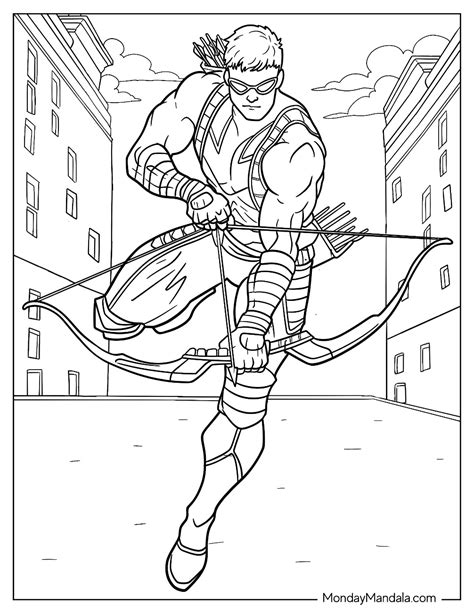 Hawk Eye Coloring Pages