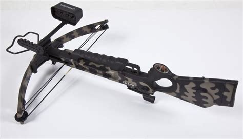 SPECIFICATIONS: Bow Rating: 330 fps. Draw Weight: 225lb. Power Stroke: 15.25". Mass Weight: 7.4 lb. The Desert Hawk is a high powered recurve crossbow producing an massive 225 lb draw, and designed to achieve an impressive 330 fps. PACKAGE INCLUDES: 4x32 Crossbow Scope Cocking Rope Shoulder Sling 6-bolt Bow Quiver Goggles String Wax 3 x 20" Ca..