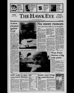 Hawkeye newspaper burlington. Published December 1, 2022 at 5:00 PM CST. Josie Fischels. /. IPR. Gannett owns several Iowa newspapers including the Des Moines Register, the Ames Tribune and the Iowa City Press-Citizen. It sold the Burlington Hawk Eye on Dec. 1. The nation's largest chain of newspapers has sold the Burlington Hawk Eye to an Illinois-based chain. 