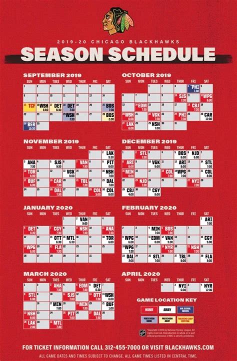 The official calendar for the Chicago Blackhawks including ticket information, stats, rosters, and more.. 