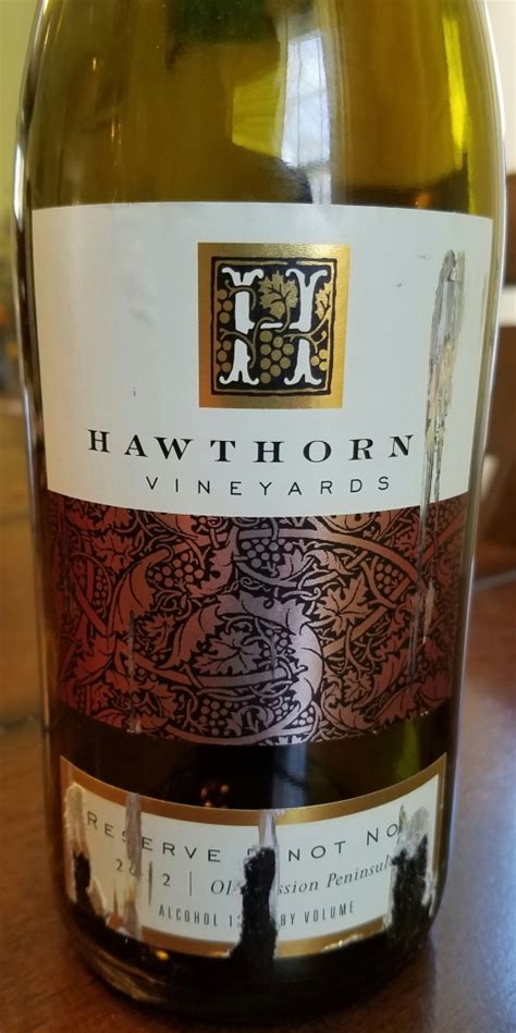 Hawthorne Vineyards Pinot Noir, Old Mission Peninsula - Wine …