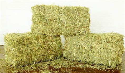 Haybales - Small square bales can weigh from 45 pounds for light grass hay to 85-pound third-cutting alfalfa bales. How much a square bale of hay weighs is all in the tension settings. The higher the pressure, the heavier the bale. Because of their lighter weight, most equestrians like light grass and small square hay bales.