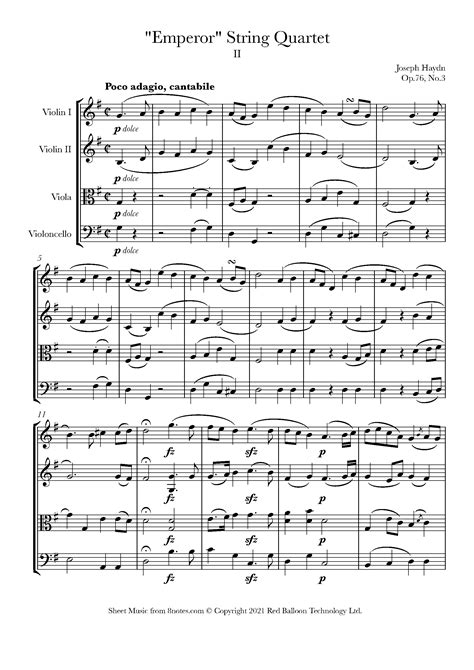 Haydn emperor quartet 2nd movement analysis