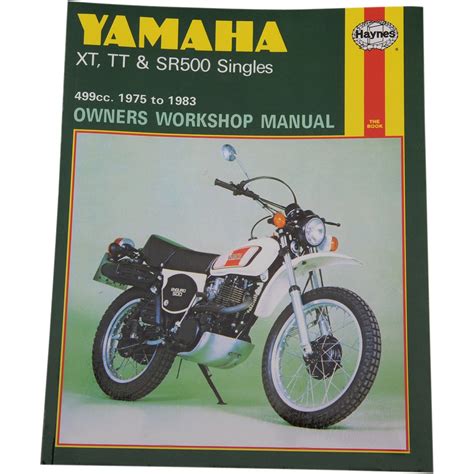 Haynes 1975 1983 yamaha xt tt sr500 singles owners service manual 342. - Solution of applied mathematics by hildebrand.