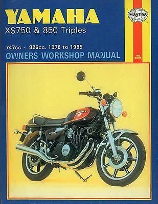 Haynes 1976 1985 yamaha xs750 850 triples owners service manual 340. - Yamaha xt 125 x manuale officina.