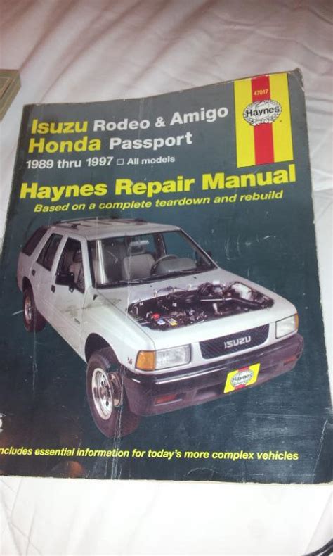 Haynes automobile repair manual isuzu rodeo. - Franceses en el suroriente de cuba.