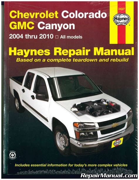 Haynes chevrolet colorado gmc canyon automotive repair manual. - New holland kobelco e265b e305b crawler excavator workshop service manual.