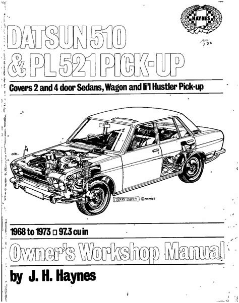 Haynes datsun 510 and pl521 pick up manual no 123 68 73 haynes repair manuals. - Isa certified automation professional study guide.