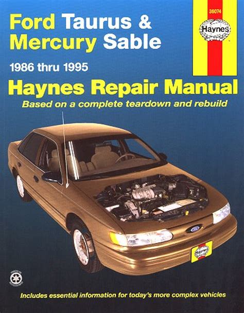 Haynes ford taurus and mercury sable repair manual. - Accutemp steam and hold operations manual.