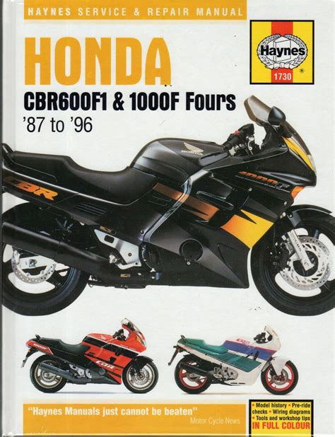 Haynes honda cbr600f1 1000f fours 1987 thru 1996 haynes repair manuals. - A leaders guide to after action reviews tc 25 20.