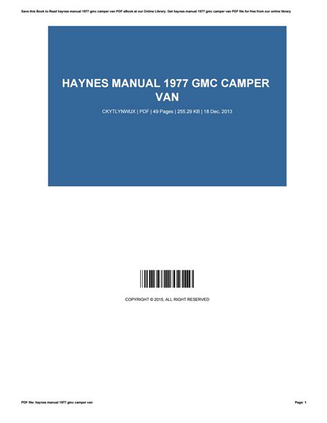 Haynes manual 1977 gmc camper van. - Sid meiers railroads game guide walkthrough.