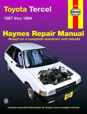 Haynes manual toyota tercel diesel automatic. - Yamaha yz60 parts manual catalog 1981 1983.