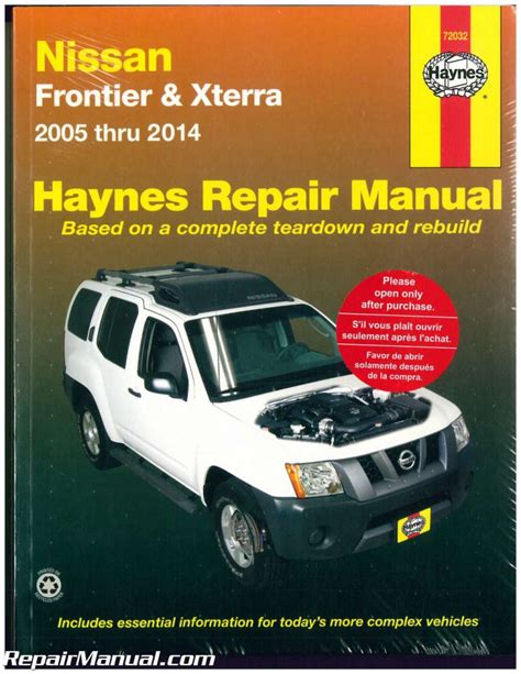 Haynes nissan frontier and xterra 2005 2012 repair manual haynes repair manual. - Ramsay maintenance electrical test study guide.