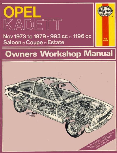 Haynes opel kadett service and repair manual. - Manuale delle parti del motore kubota d850.