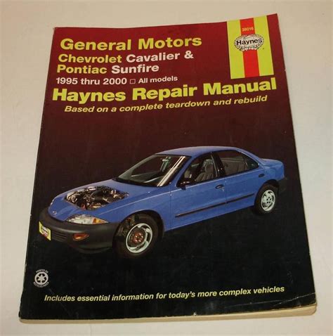 Haynes repair manual 2000 chevy cavalier. - K42 manuale di installazione di codelock.