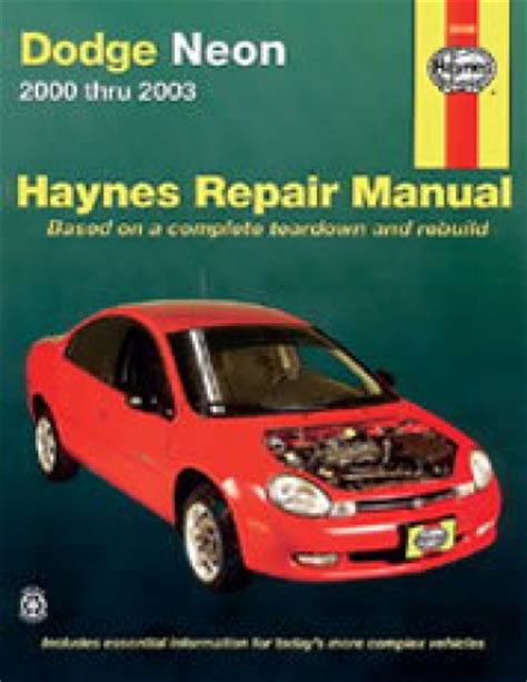 Haynes repair manual 2000 dodge neon. - Kubota fl850 tractor parts manual guide.