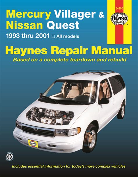 Haynes repair manual nissan quest 94. - The riders aids threshold picture guide.