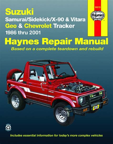 Haynes suzuki geo trackersidekickvitara x90 service handbuch. - 93 buick park avenue service manual.