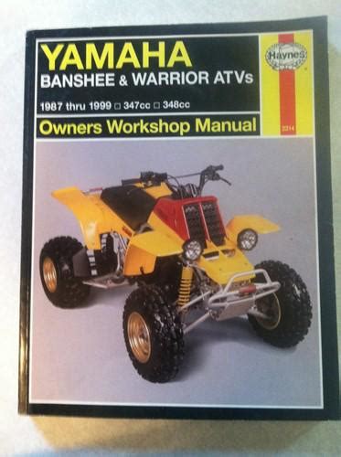 Haynes yamaha warrior and banshee 1986 thru 1996 haynes owners workshop manual series. - John deere 48c convertible deck manual.